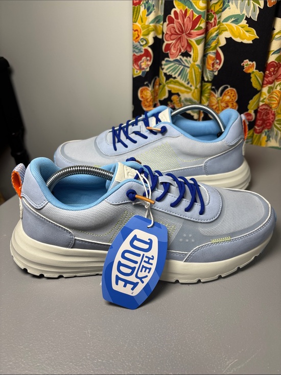 Hey Dude Other - NWT Hey Dude Sirocco Alta Essential Neon Sky Blue Mens Size 11 Sneakers Shoes